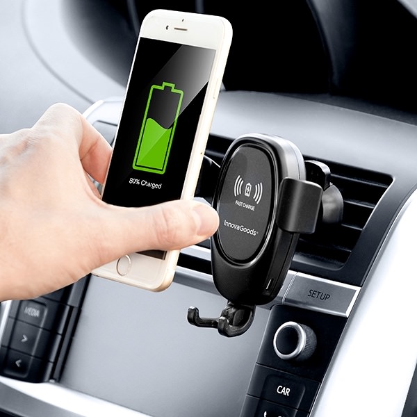 E-shop Držiak na mobil do auta s bezdrôtovou nabíjačkou Wolder