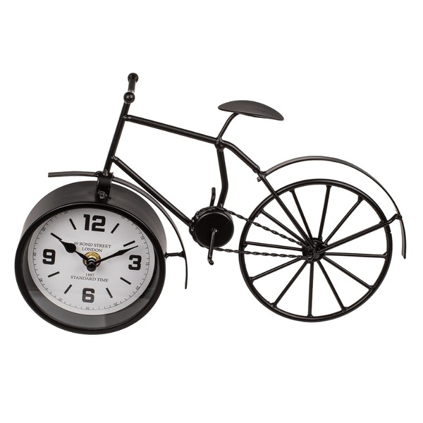 E-shop Kovový bicykel s hodinami