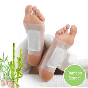 Detoxikačné náplasti na nohy s bambusom (10 kusov)