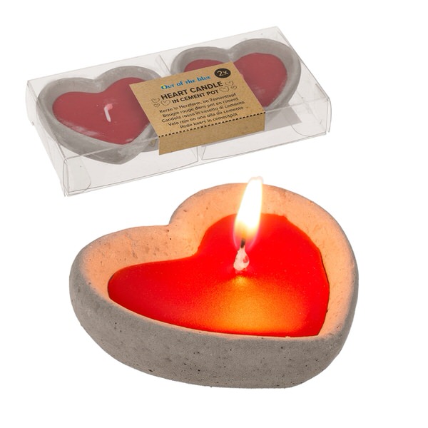 E-shop Sviečky v tvare srdca (2 kusy)